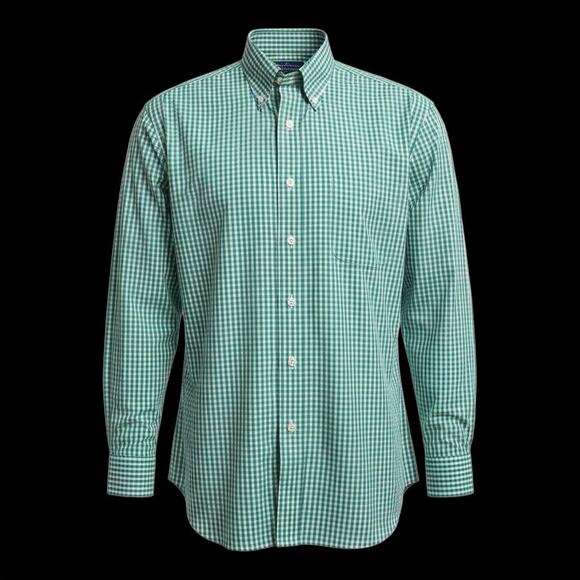 Brooks Brothers Other - Brooks Brothers 346 Non-Iron Plaid Button Up Green Shirt Mens Size Large